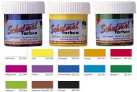 nerchau LACUFA Schulmalfarben gelb 10x 18,0 ml