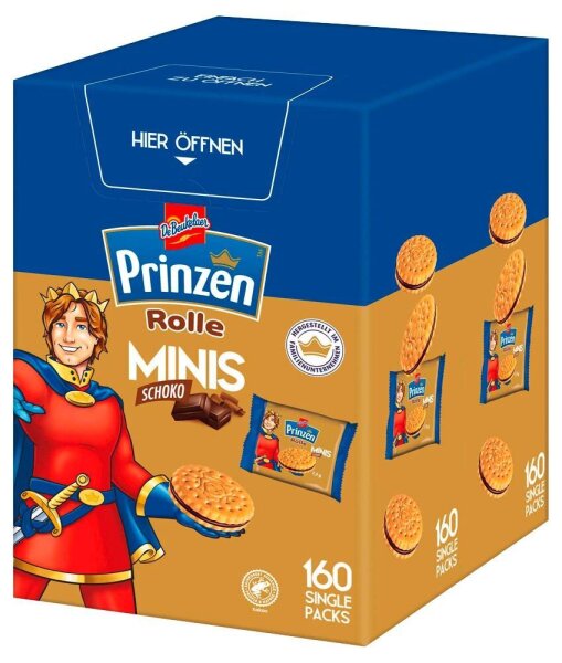 DeBeukelaer Prinzen Rolle Minis Schoko Kekse 1,2 kg, 160 St.