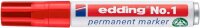 edding No. 1 Permanentmarker rot 1,0 - 5,0 mm, 10 St.