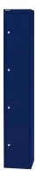 BISLEY Schließfachschrank oxfordblau CLK124639, 4 Schließfächer 30,5 x 30,5 x 180,2 cm