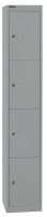 BISLEY Schließfachschrank silber CLK124355, 4...