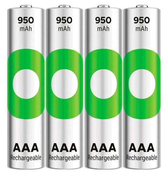 GP Akkus ReCyko+ Ni-MH Micro AAA 950 mAh, 4 St.