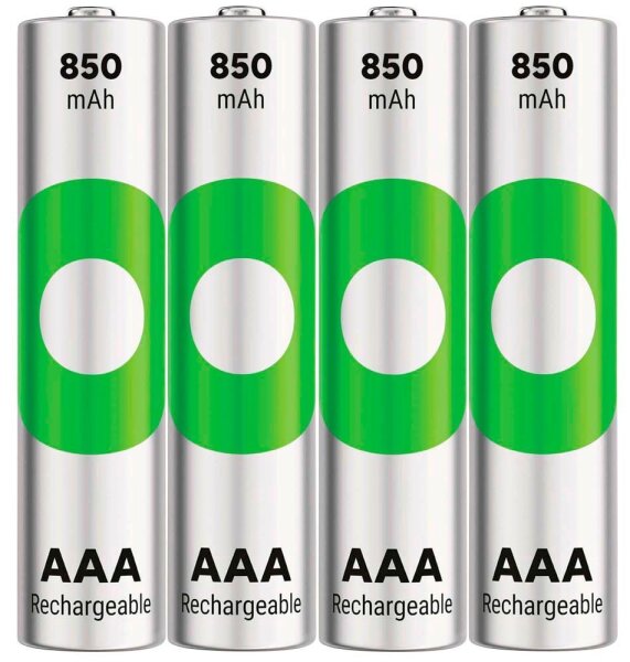 GP Akkus ReCyko+ Ni-MH Micro AAA 850 mAh, 4 St.