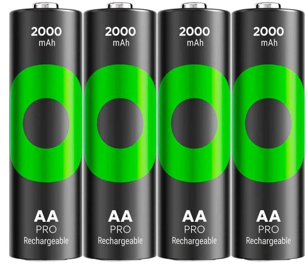 GP Akkus ReCyko+ PRO Ni-MH Mignon AA 2.000 mAh, 4 St.