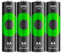 GP Akkus ReCyko+ PRO Ni-MH Mignon AA 2.000 mAh, 4 St.