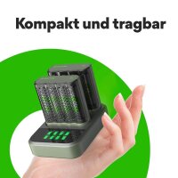 GP M452D 2x4-Port + Dockingstation Akku-Schnellladegerät inkl. Akkus