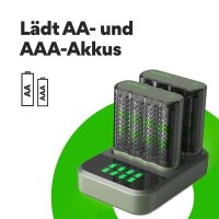 GP M452D 2x4-Port + Dockingstation Akku-Schnellladegerät inkl. Akkus
