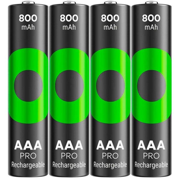 GP Akkus ReCyko+ PRO Ni-MH Micro AAA 800 mAh, 4 St.