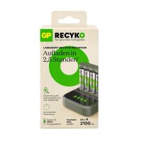 GP B441U 4-Port USB-Akku-Ladegerät inkl. Akkus