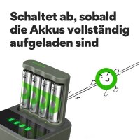 GP B441U 4-Port USB-Akku-Ladegerät inkl. Akkus