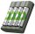 GP B441U + B441D 4-Port USB-Akku-Ladegerät inkl. Akkus