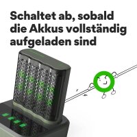 GP M452D 4-Port inkl. Dockingstation Akku-Schnellladegerät inkl. Akkus