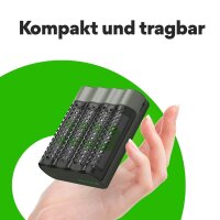 GP M452U 4-Port Akku-Schnellladegerät inkl. Akkus