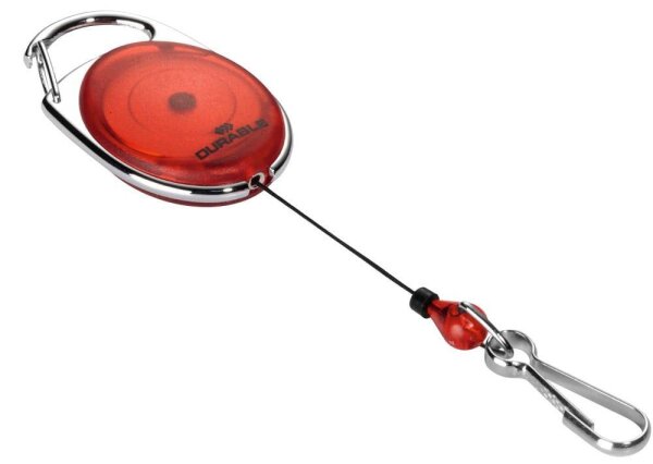 DURABLE Ausweishalter JOJO STYLE 832703, Clip, rot, 1 St.