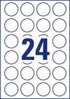 AVERY Zweckform Etiketten L3415-10 weiß 40,0  x 40,0 mm, 10 Blatt