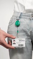 DURABLE Ausweishalter JOJO STYLE 832705, Clip, grün,...
