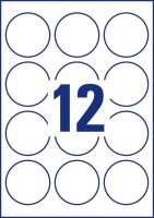 AVERY Zweckform Etiketten L3416-10 weiß 60,0 x 60,0 mm, 10 Blatt