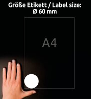 AVERY Zweckform Etiketten L3416-10 weiß 60,0 x 60,0 mm, 10 Blatt