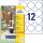 AVERY Zweckform Etiketten L3416-10 weiß 60,0 x 60,0 mm, 10 Blatt