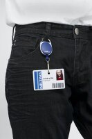 DURABLE Ausweishalter JOJO STYLE 832707, Clip, dunkelblau, 1 St.