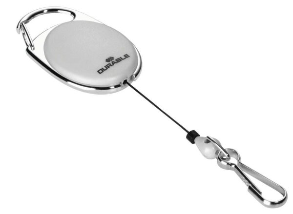 DURABLE Ausweishalter JOJO STYLE 832710, Clip, grau, 1 St.