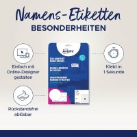 AVERY Zweckform Namensetiketten J4881-20 weiß 65,0 x 65,0 mm, 20 Blatt