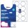 AVERY Zweckform Namensetiketten J4881-20 weiß 65,0 x 65,0 mm, 20 Blatt