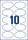 AVERY Zweckform Namensetiketten J4882-20 weiß 85,0 x 50,0 mm, 20 Blatt
