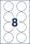 AVERY Zweckform Namensetiketten L4881-20 weiß 65,0 x 65,0 mm, 20 Blatt