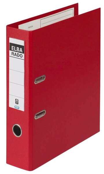 ELBA rado plast Ordner rot Kunststoff 8,0 cm DIN A4, 1 St.