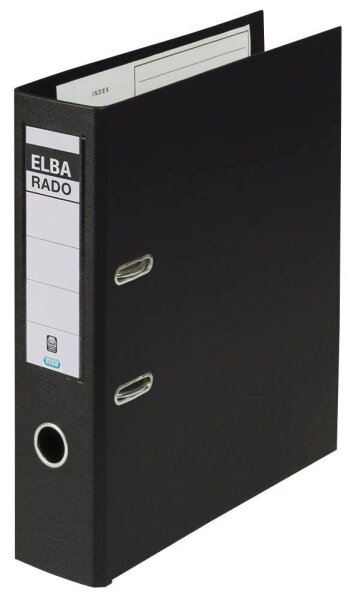 ELBA rado plast Ordner schwarz Kunststoff 8,0 cm DIN A4, 1 St.