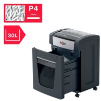 Rexel Momentum P420+ Aktenvernichter mit Partikelschnitt P-4, 4 x 35 mm, bis 20 Blatt, grau