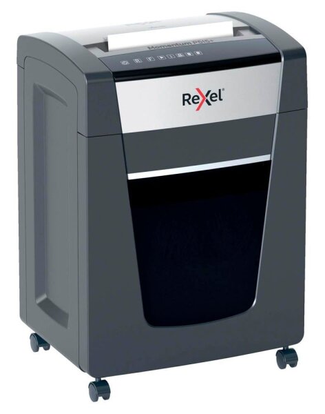 Rexel P515+ Aktenvernichter mit Partikelschnitt P-5, 2 x 15 mm, bis 15 Blatt, grau