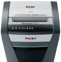 Rexel P515+ Aktenvernichter mit Partikelschnitt P-5, 2 x 15 mm, bis 15 Blatt, grau