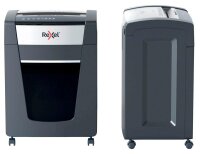 Rexel P515+ Aktenvernichter mit Partikelschnitt P-5, 2 x 15 mm, bis 15 Blatt, grau