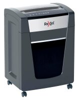Rexel P515+ Aktenvernichter mit Partikelschnitt P-5, 2 x 15 mm, bis 15 Blatt, grau