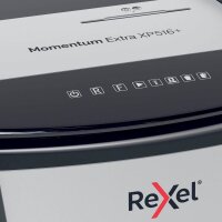 Rexel XP516+ Aktenvernichter mit Partikelschnitt P-5, 2 x 15 mm, bis 16 Blatt, grau