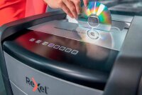 Rexel XP516+ Aktenvernichter mit Partikelschnitt P-5, 2 x 15 mm, bis 16 Blatt, grau