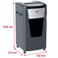Rexel XP426+ Aktenvernichter mit Partikelschnitt P-4, 4 x 30 mm, bis 26 Blatt, grau