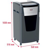Rexel XP520+ Aktenvernichter mit Partikelschnitt P-5, 2 x 15 mm, bis 20 Blatt, grau