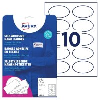AVERY Zweckform Namensetiketten L4882-20 weiß 85,0...