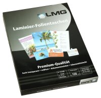 LMG Laminierfolien glänzend für Kreditkartenformat 100 micron, 100 St.