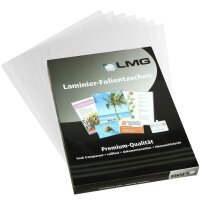 LMG Laminierfolien glänzend für Visitenkartenformat 100 micron, 100 St.