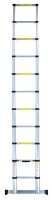 pavo Teleskopleiter silber 10 Sprossen, H: 320,0 cm
