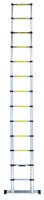 pavo Teleskopleiter silber 12 Sprossen, H: 380,0 cm