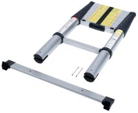 pavo Teleskopleiter silber 12 Sprossen, H: 380,0 cm