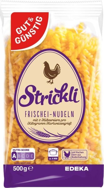 GUT&GÜNSTIG Frischei-Strickli 500,0 g  ( 5668800007 )