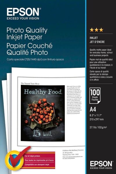 EPSON Fotopapier S041061 DIN A4 matt 102 g/qm 100 Blatt