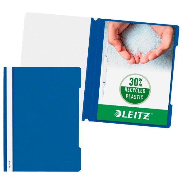 LEITZ Schnellhefter 4191 Kunststoff blau DIN A4, 1 St.