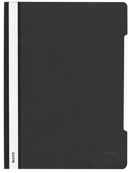 LEITZ Schnellhefter 4191 Kunststoff schwarz DIN A4, 25 St.